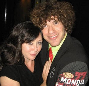 Los Angeles magician Zach Waldman with Shannen Doherty